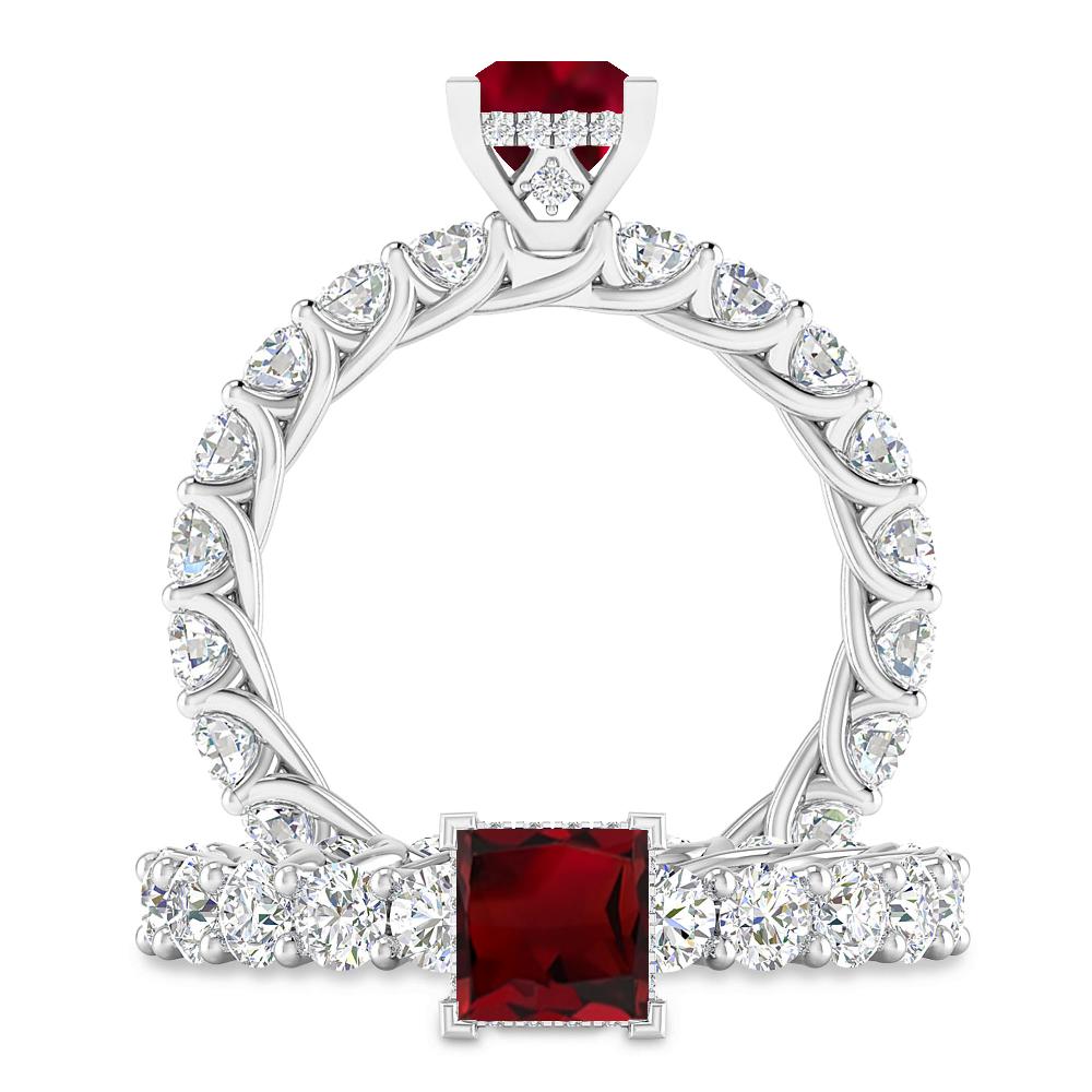 White Gold - Garnet