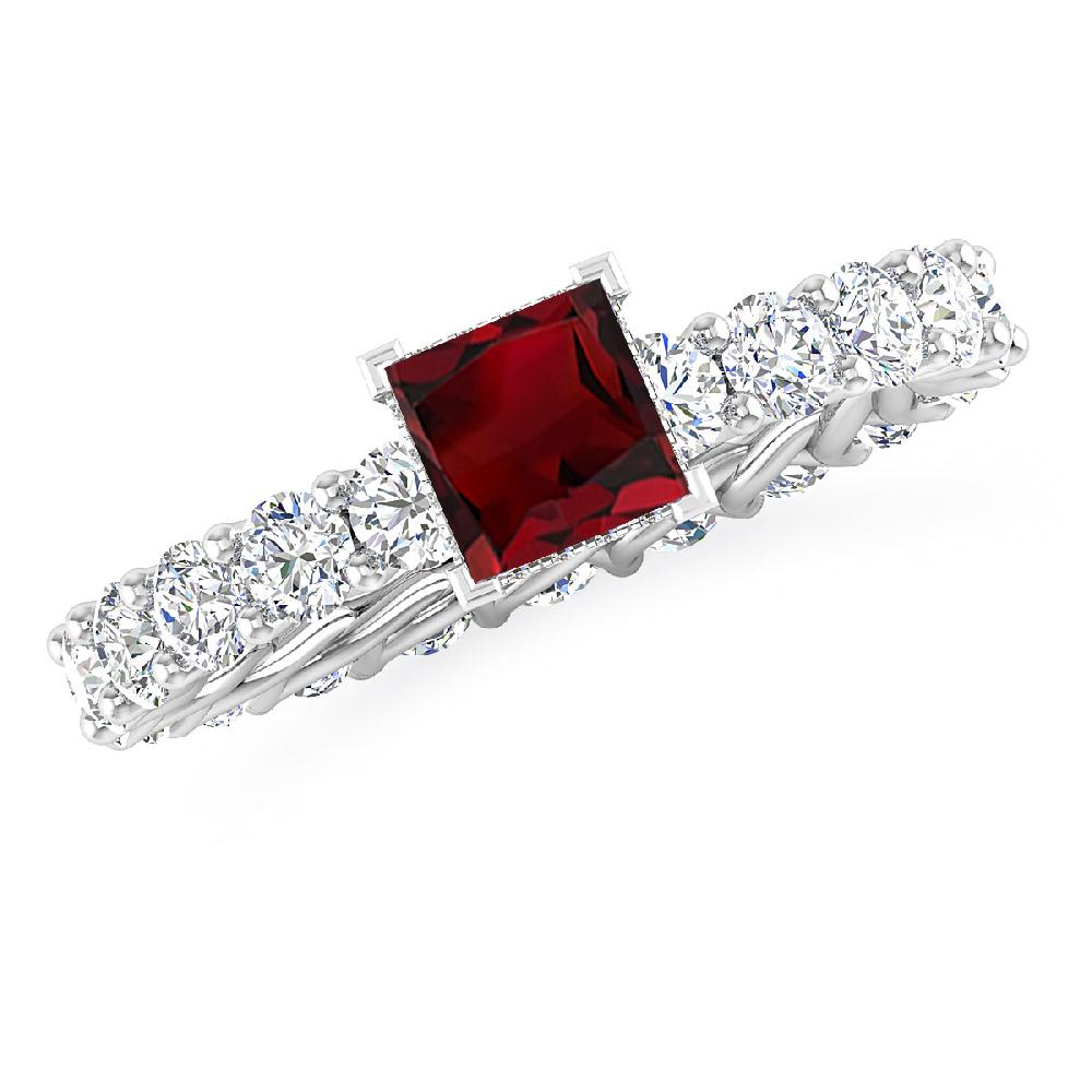 White Gold - Garnet