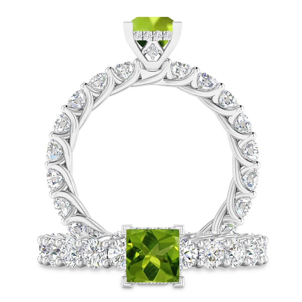 White Gold - Peridot