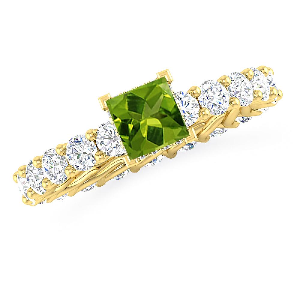 Yellow Gold - Peridot