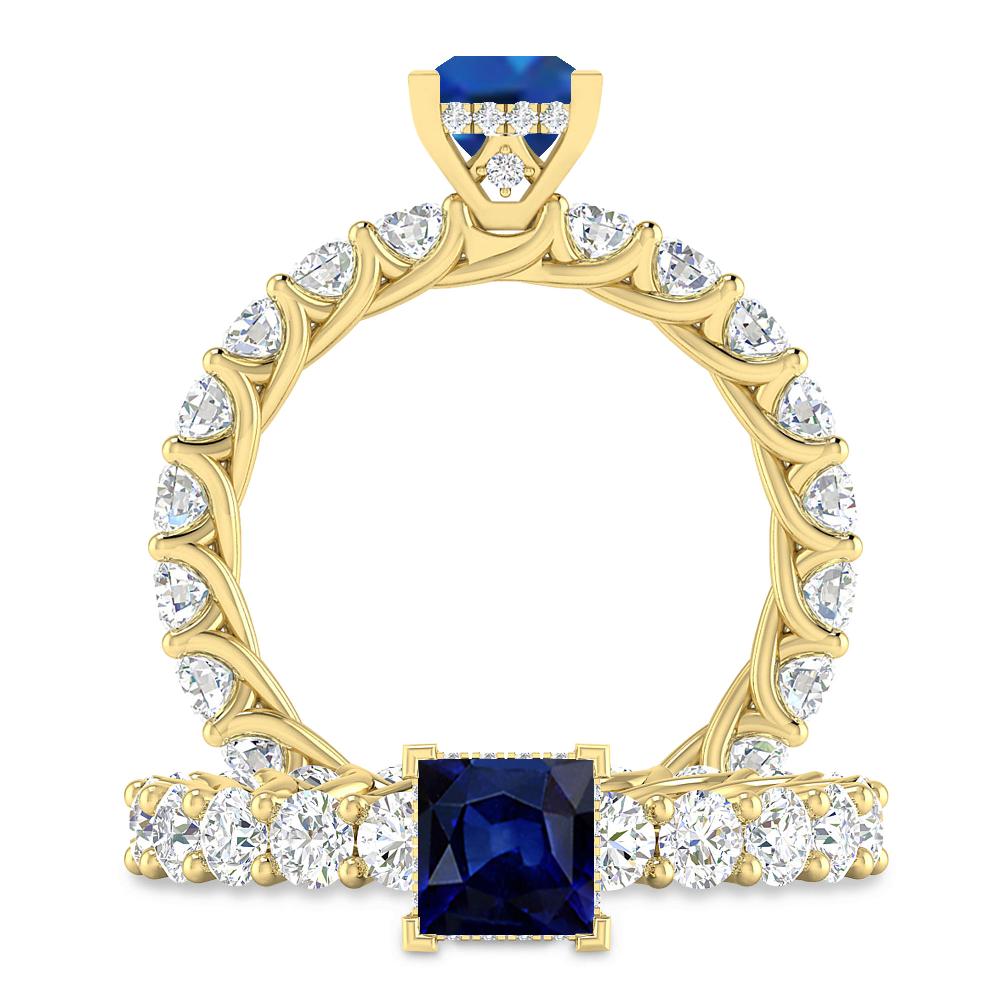 Yellow Gold - Sapphire