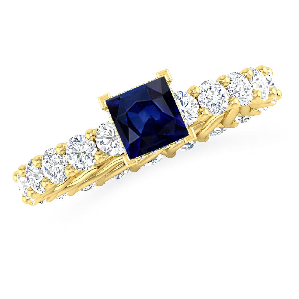 Yellow Gold - Sapphire