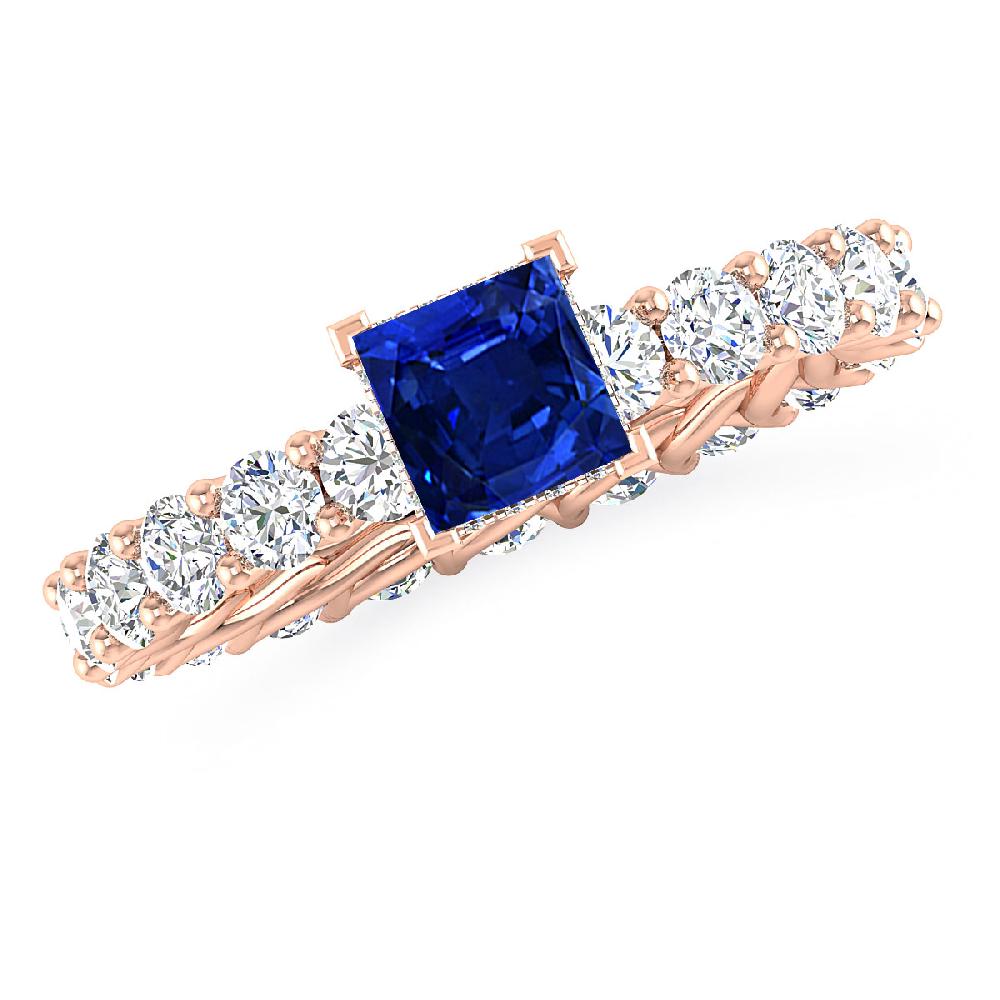 Rose Gold - Sapphire