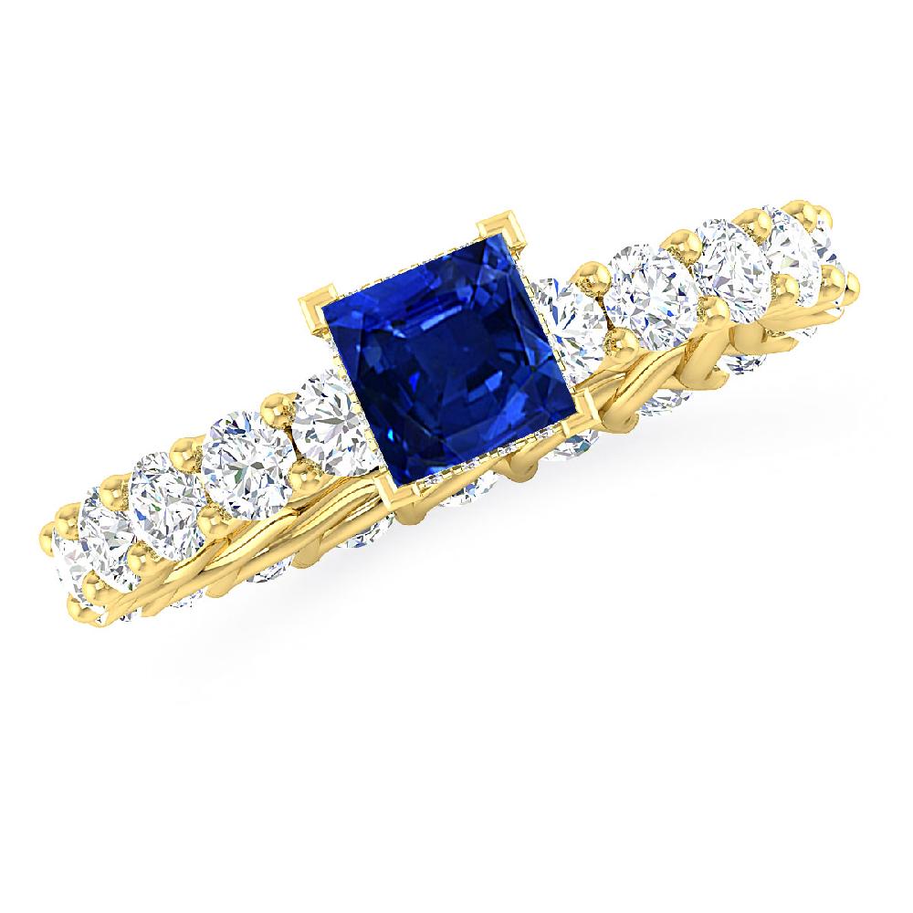 Yellow Gold - Sapphire