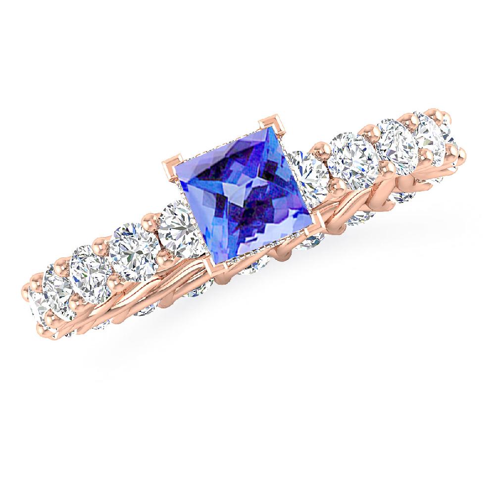 Rose Gold - Tanzanite