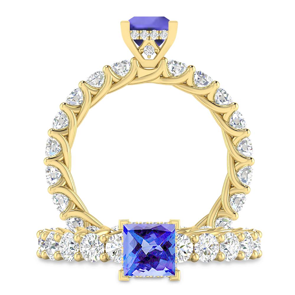 Yellow Gold - Tanzanite