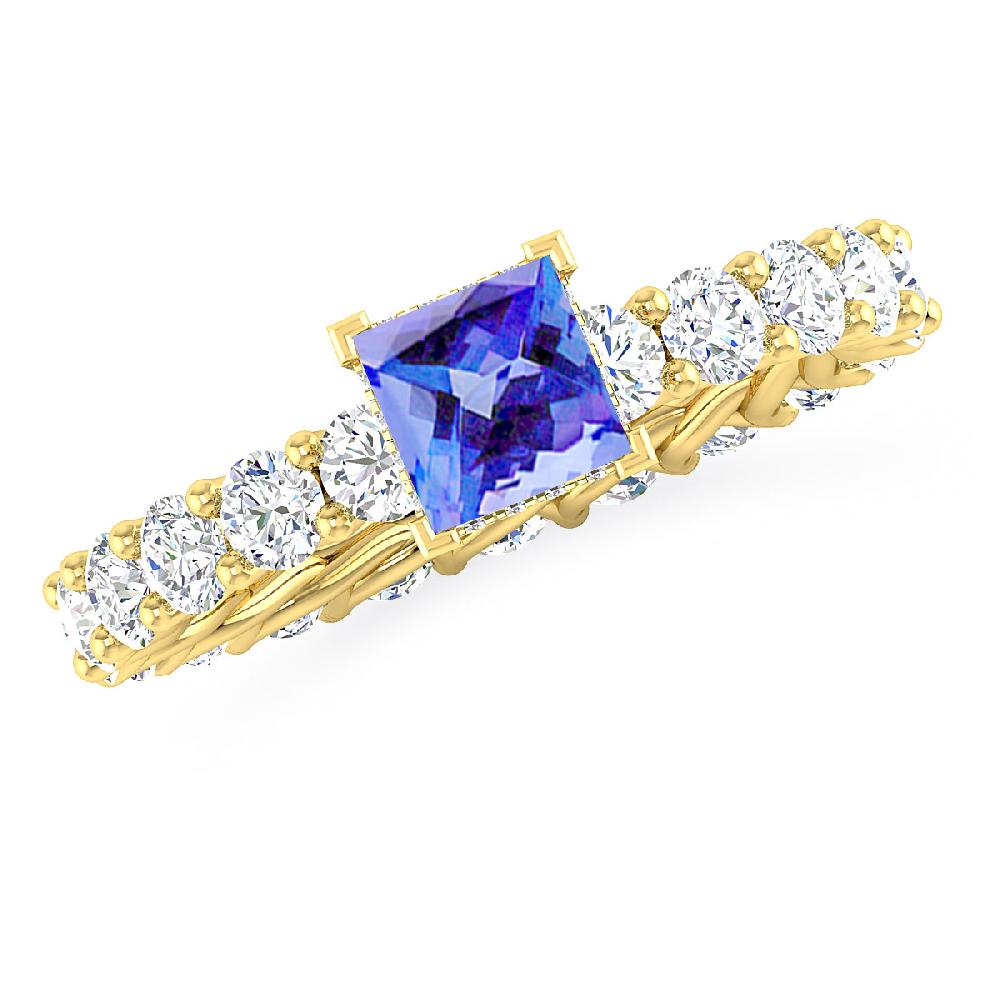 Yellow Gold - Tanzanite