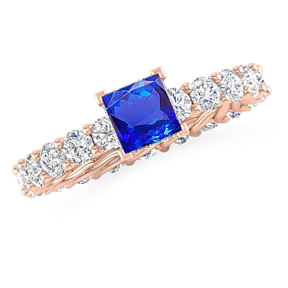 Rose Gold - Tanzanite