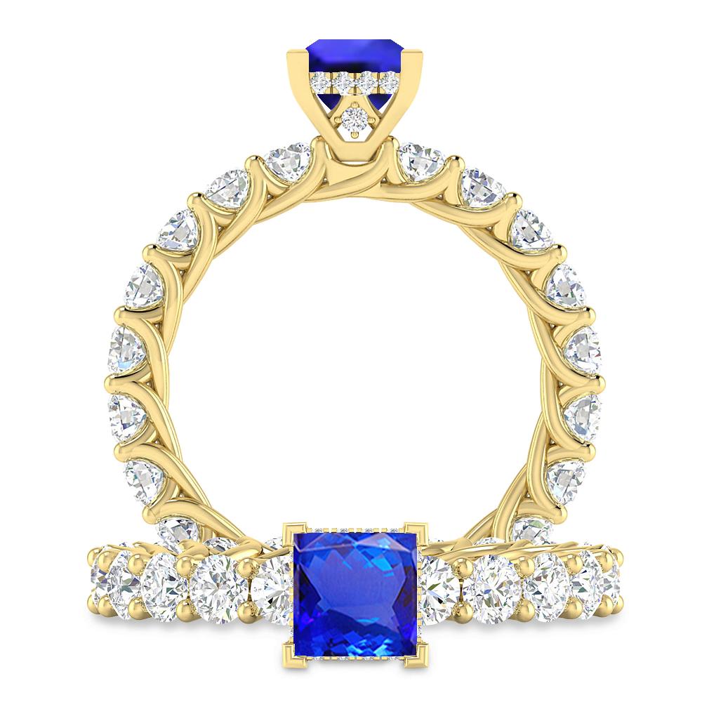 Yellow Gold - Tanzanite