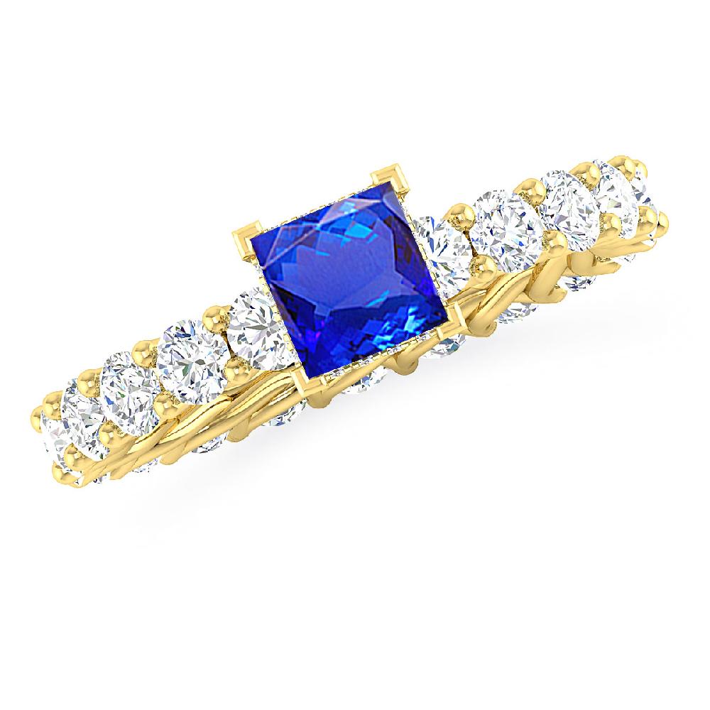 Yellow Gold - Tanzanite