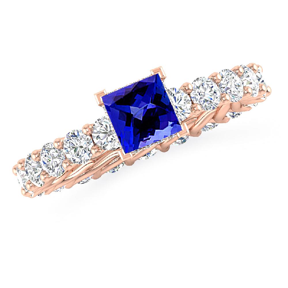 Rose Gold - Tanzanite