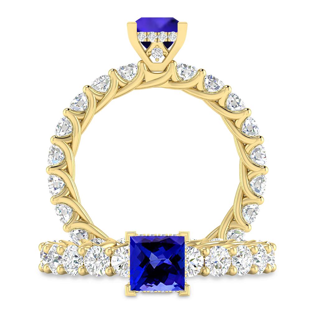 Yellow Gold - Tanzanite