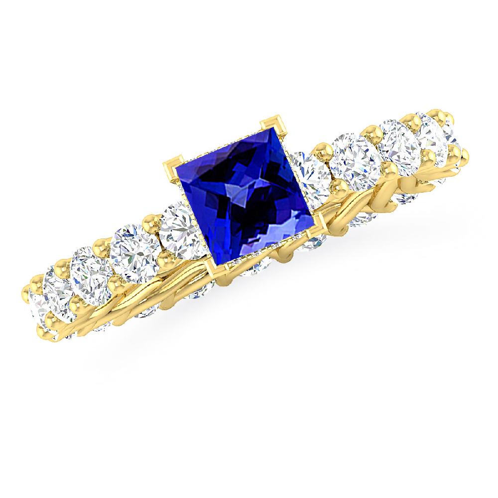 Yellow Gold - Tanzanite