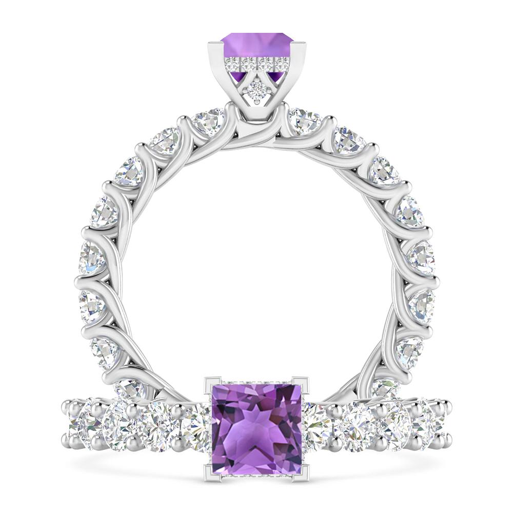 White Gold - Amethyst