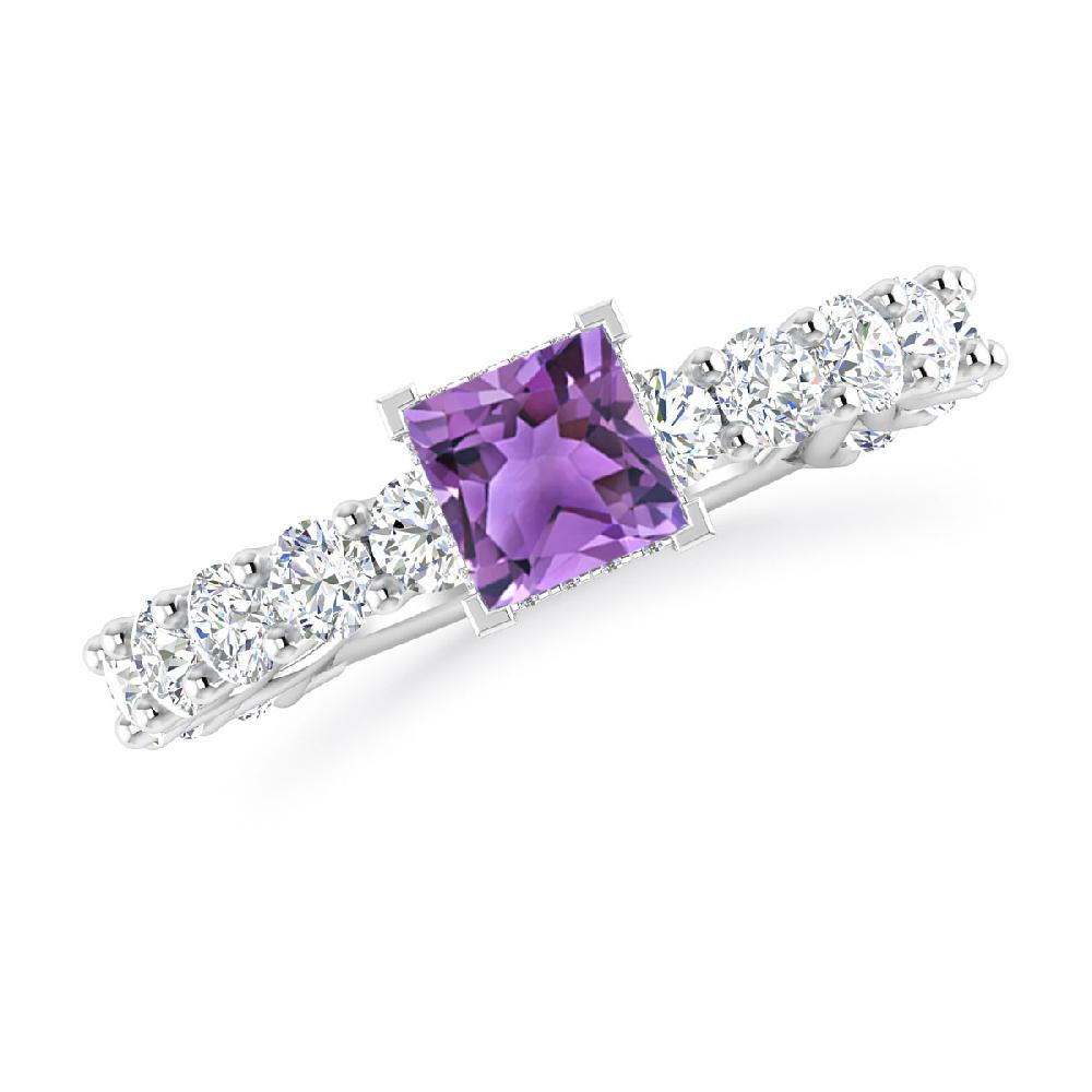 White Gold - Amethyst