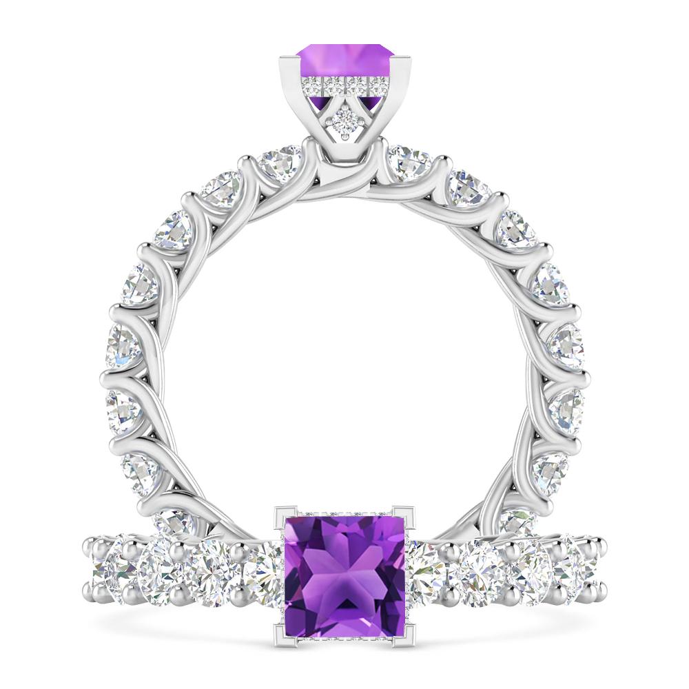 White Gold - Amethyst