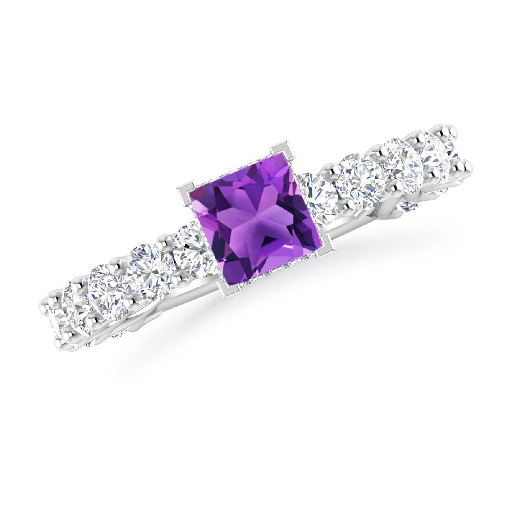 White Gold - Amethyst