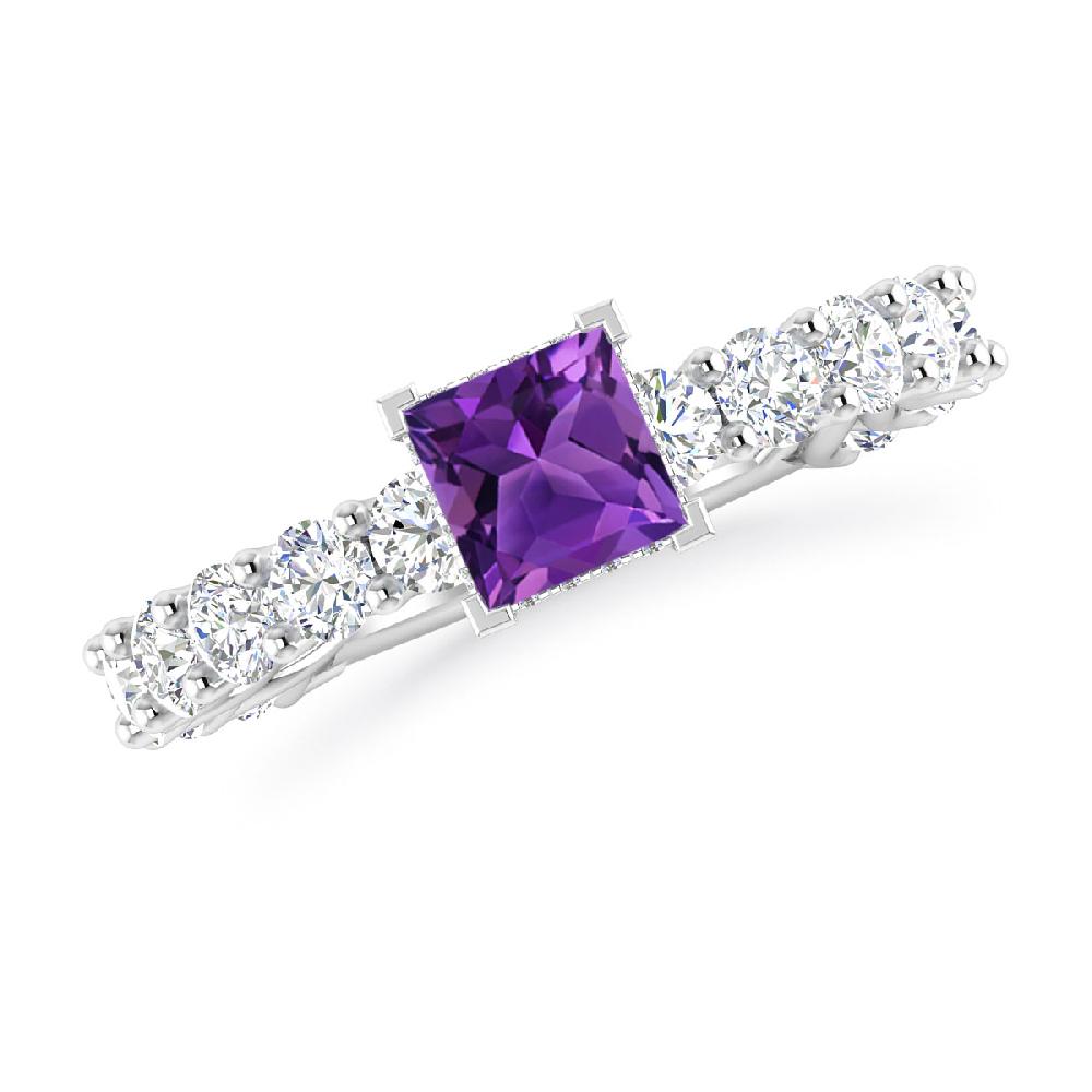 White Gold - Amethyst