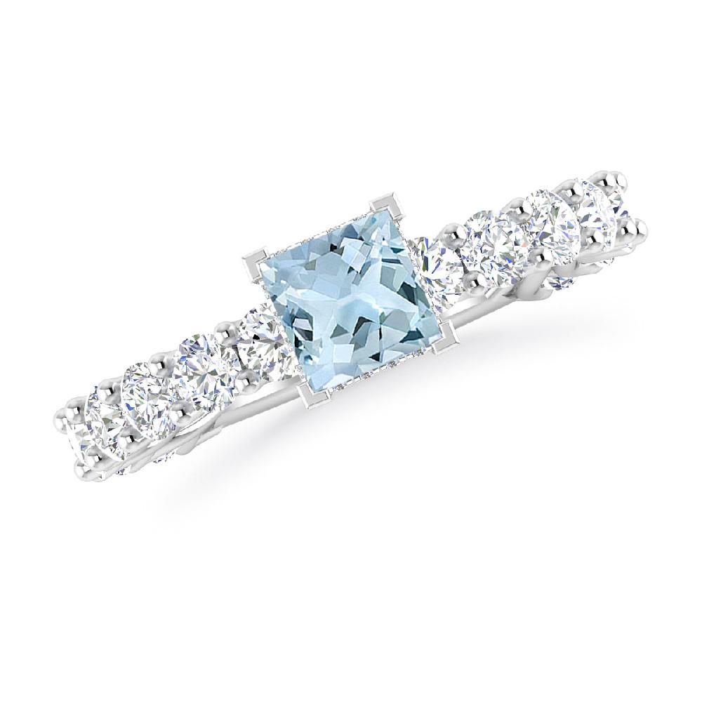 White Gold - Aquamarine