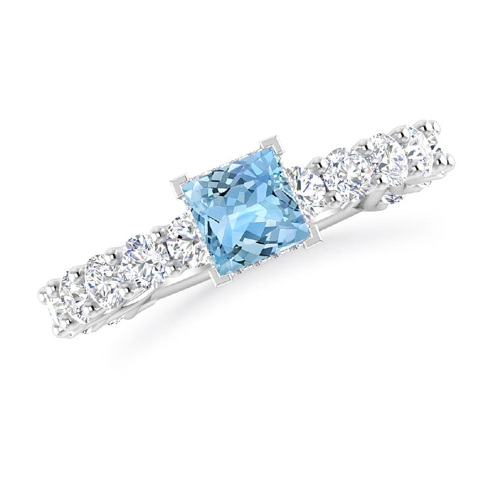 White Gold - Aquamarine