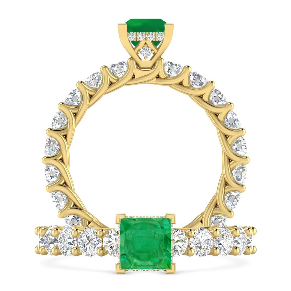 Yellow Gold - Emerald