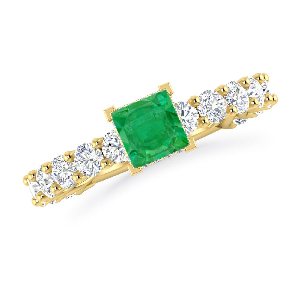 Yellow Gold - Emerald