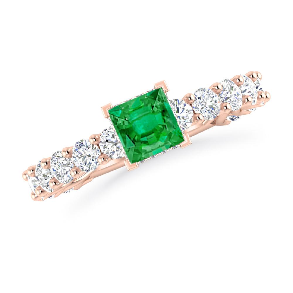 Rose Gold - Emerald