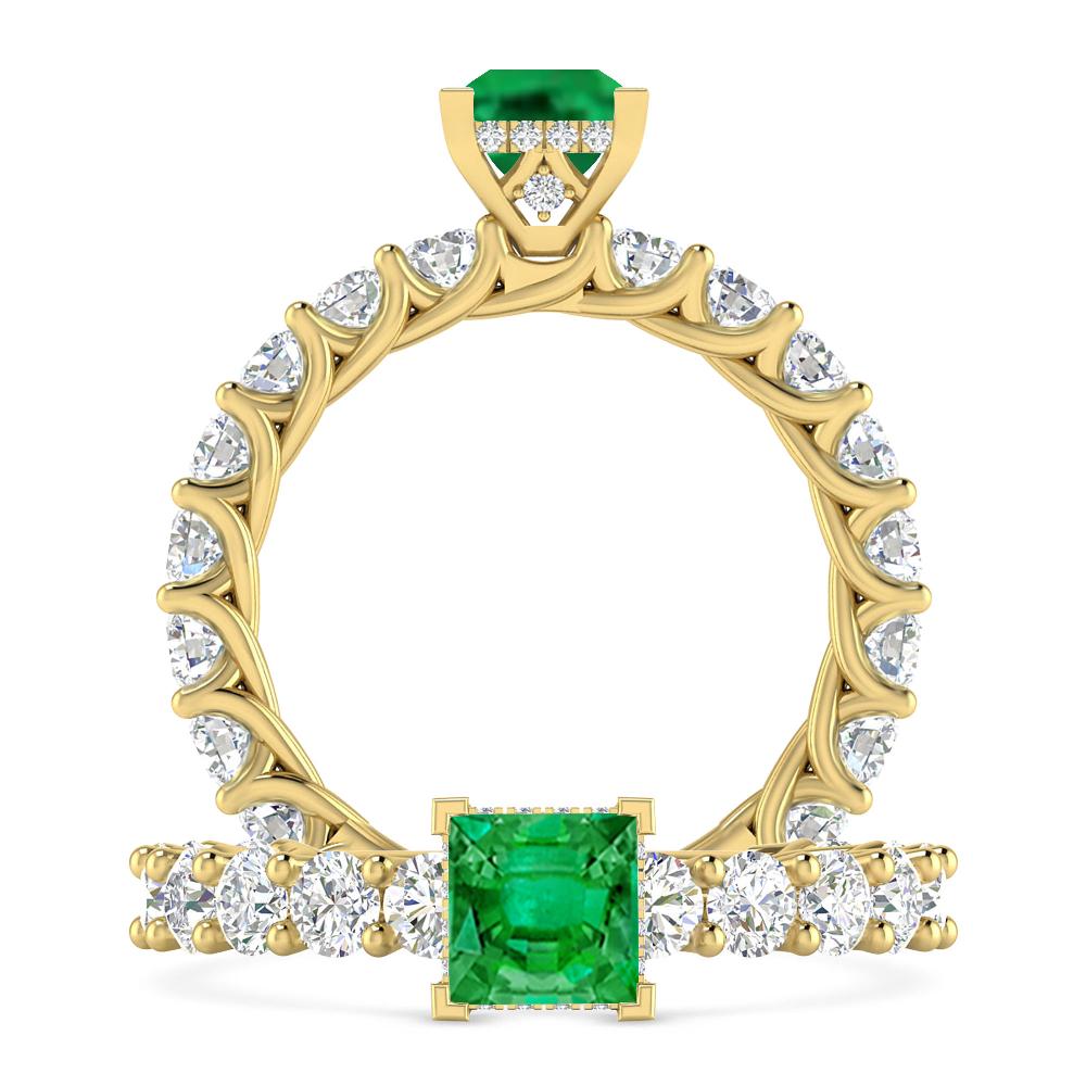 Yellow Gold - Emerald