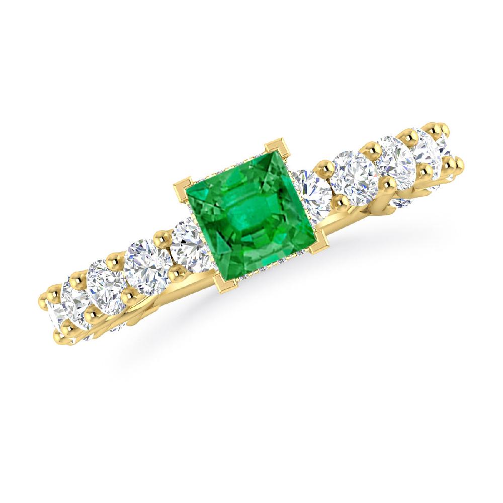 Yellow Gold - Emerald