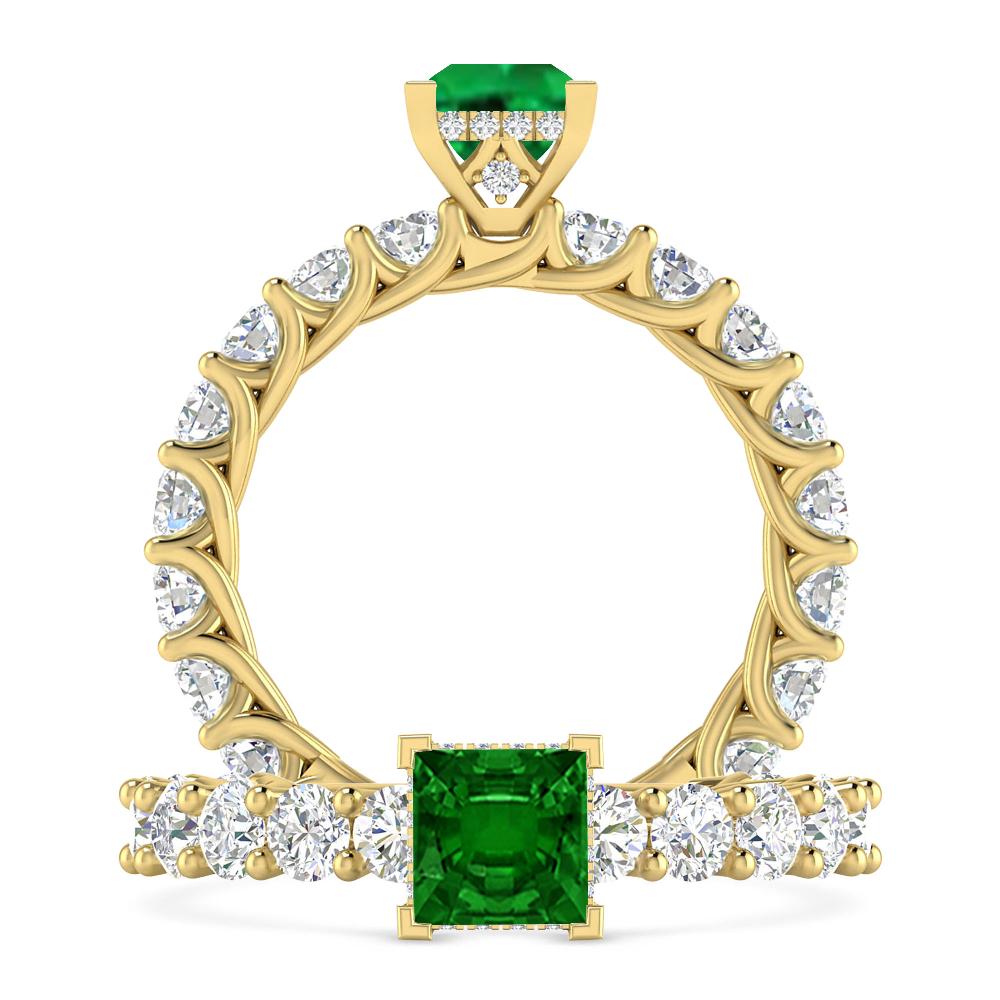 Yellow Gold - Emerald