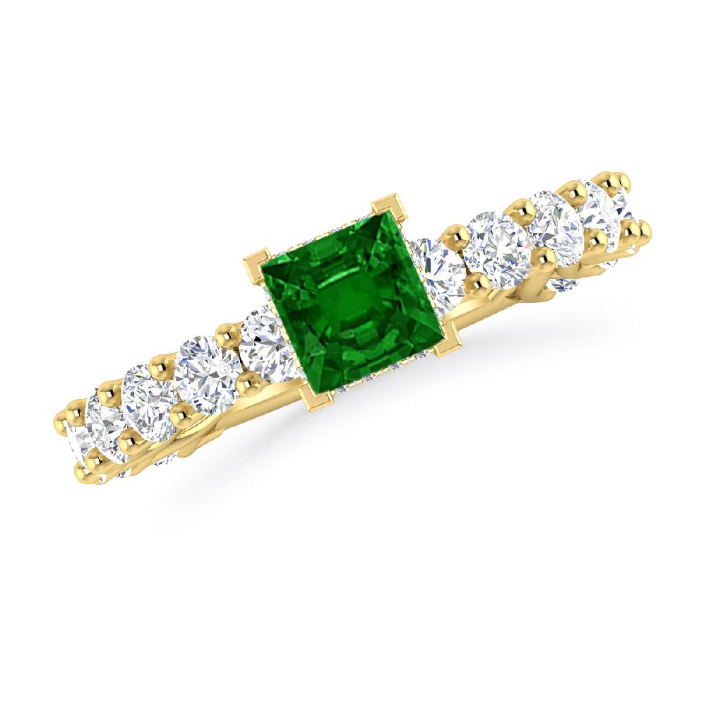 Yellow Gold - Emerald