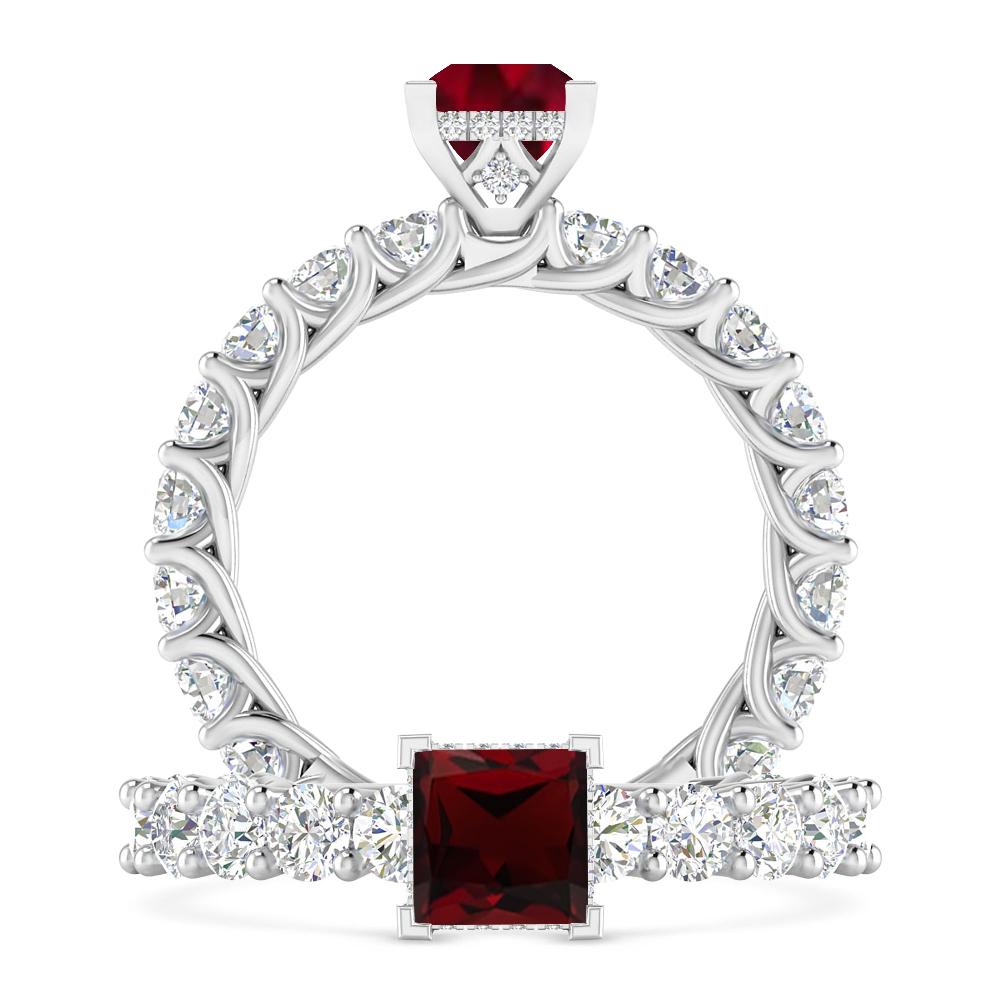 White Gold - Garnet