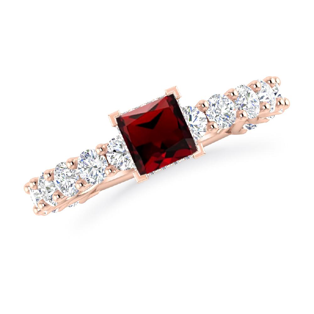 Rose Gold - Garnet