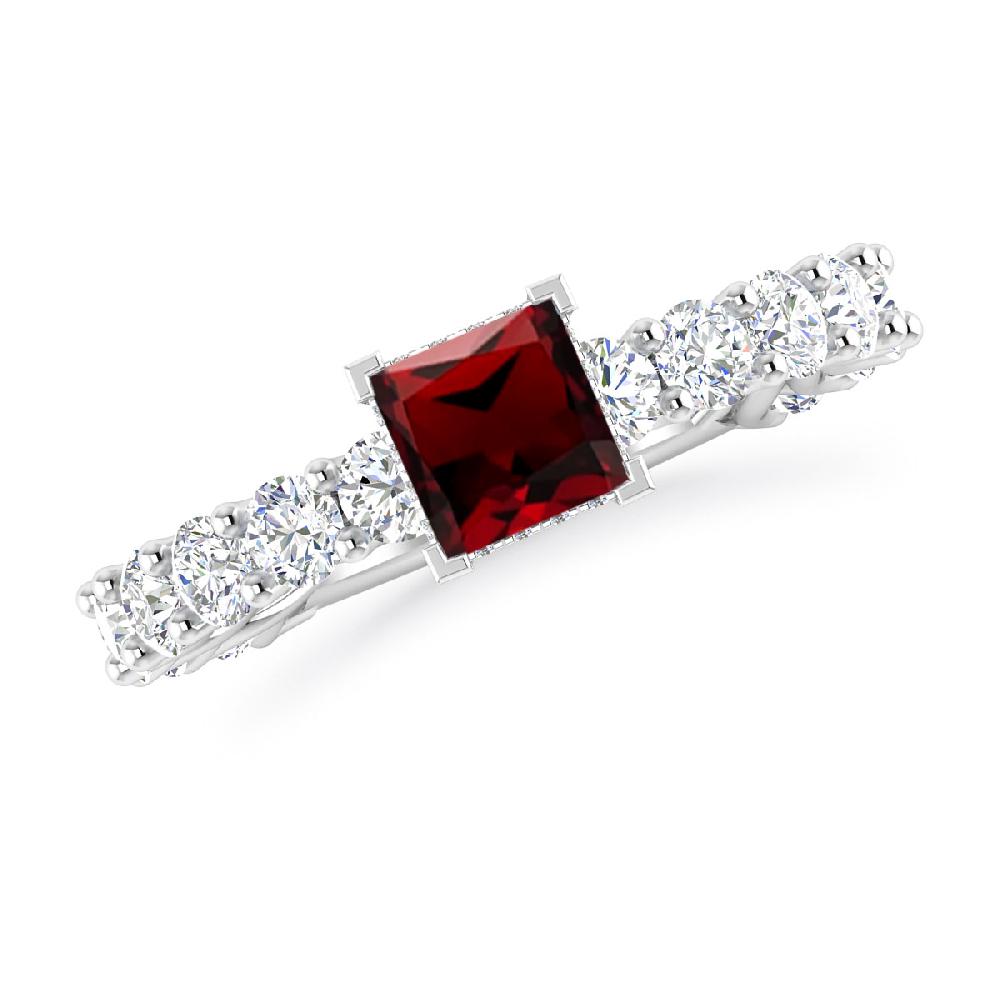 White Gold - Garnet