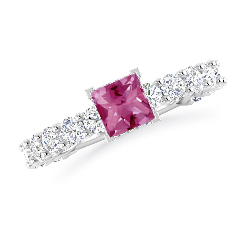 White Gold - Pink Tourmaline