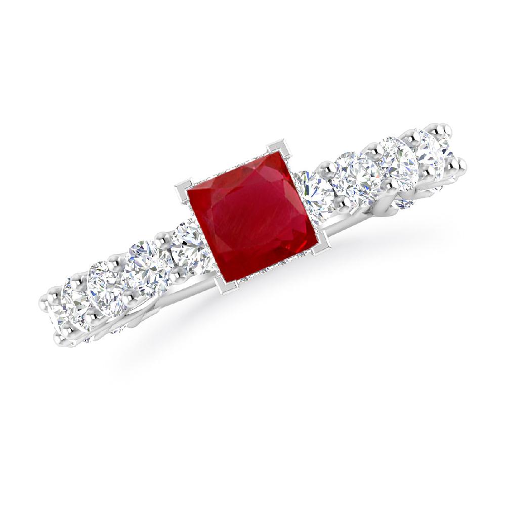 White Gold - Ruby