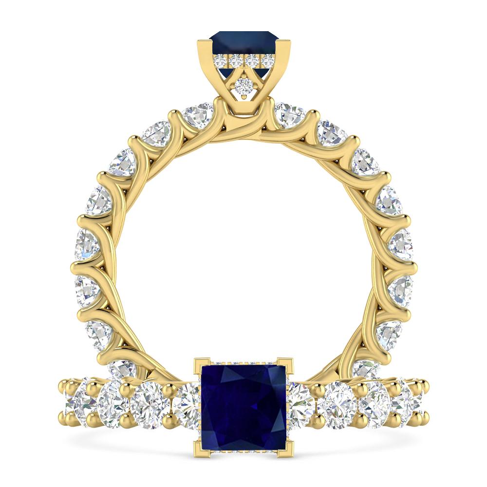 Yellow Gold - Sapphire