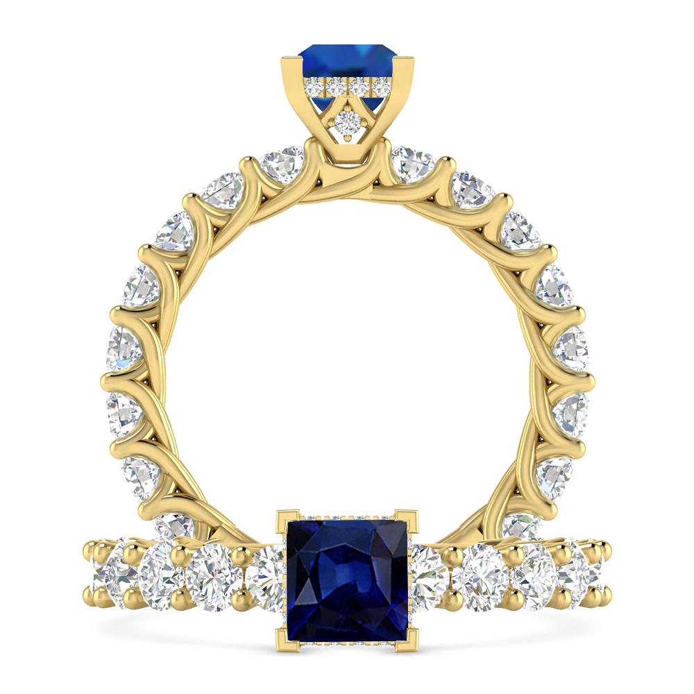 Yellow Gold - Sapphire