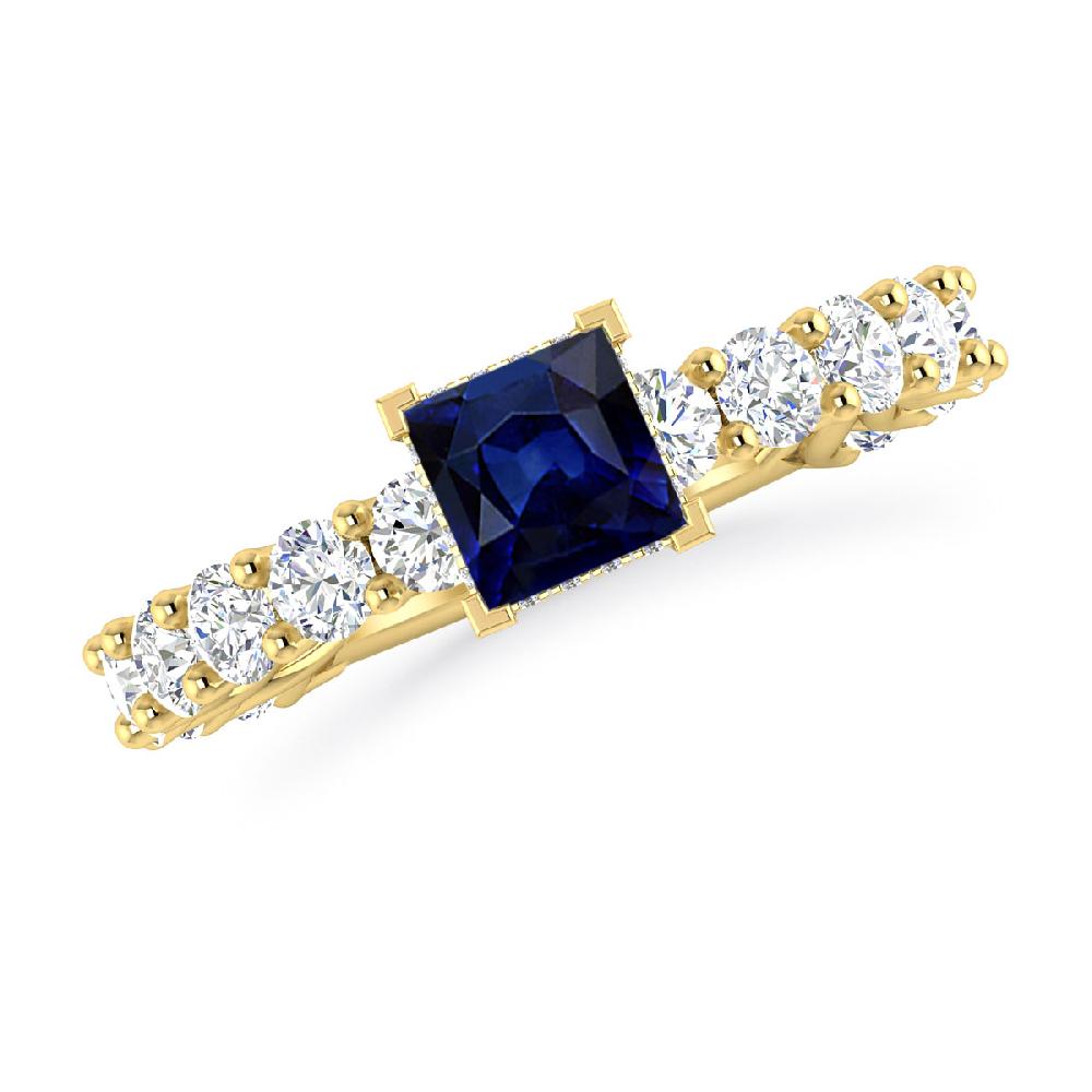 Yellow Gold - Sapphire