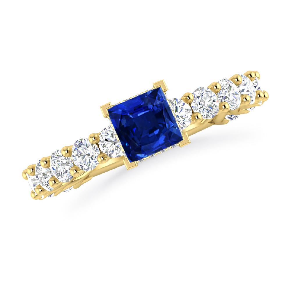 Yellow Gold - Sapphire