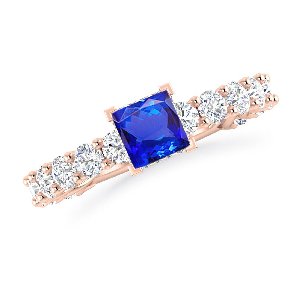 Rose Gold - Tanzanite