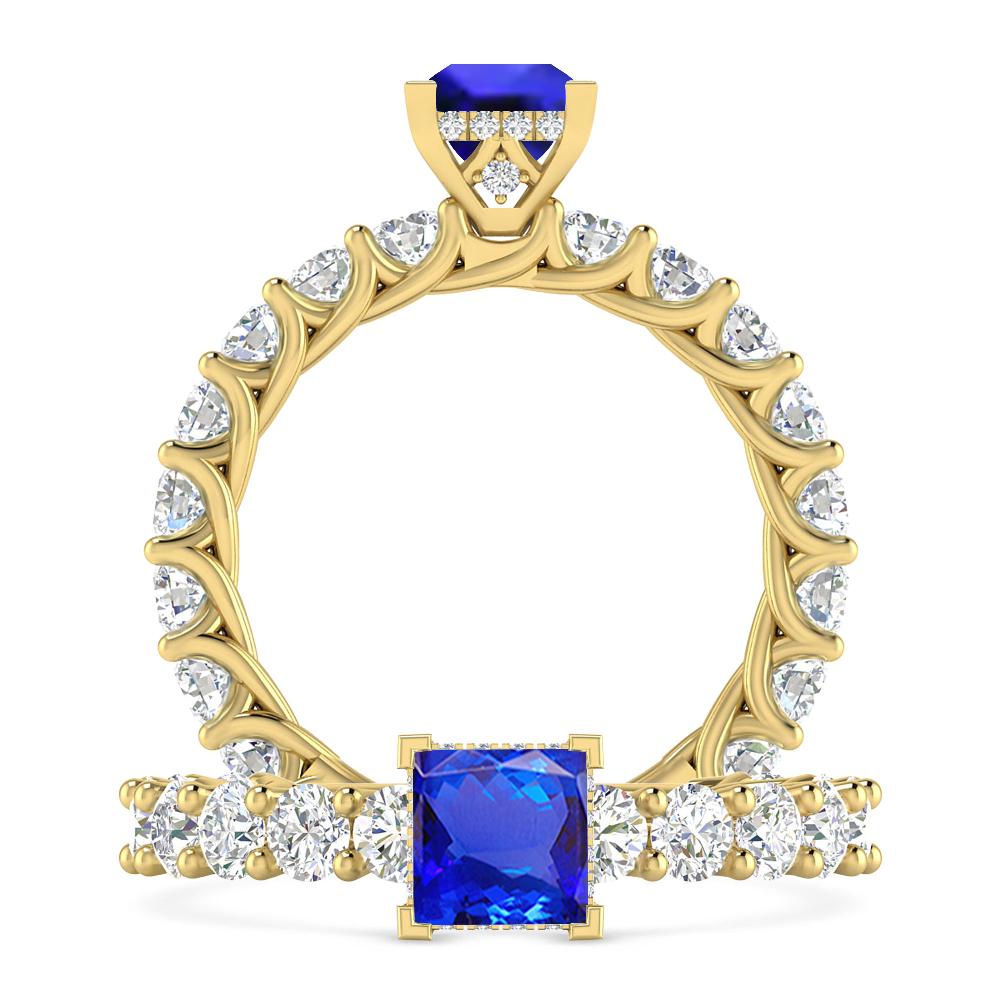 Yellow Gold - Tanzanite