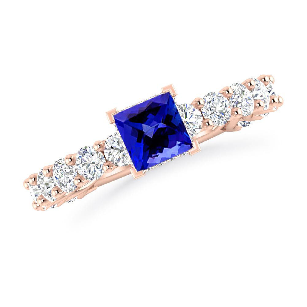 Rose Gold - Tanzanite