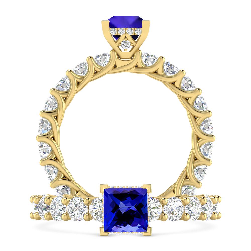 Yellow Gold - Tanzanite