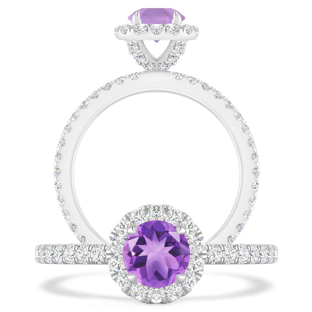 White Gold - Amethyst