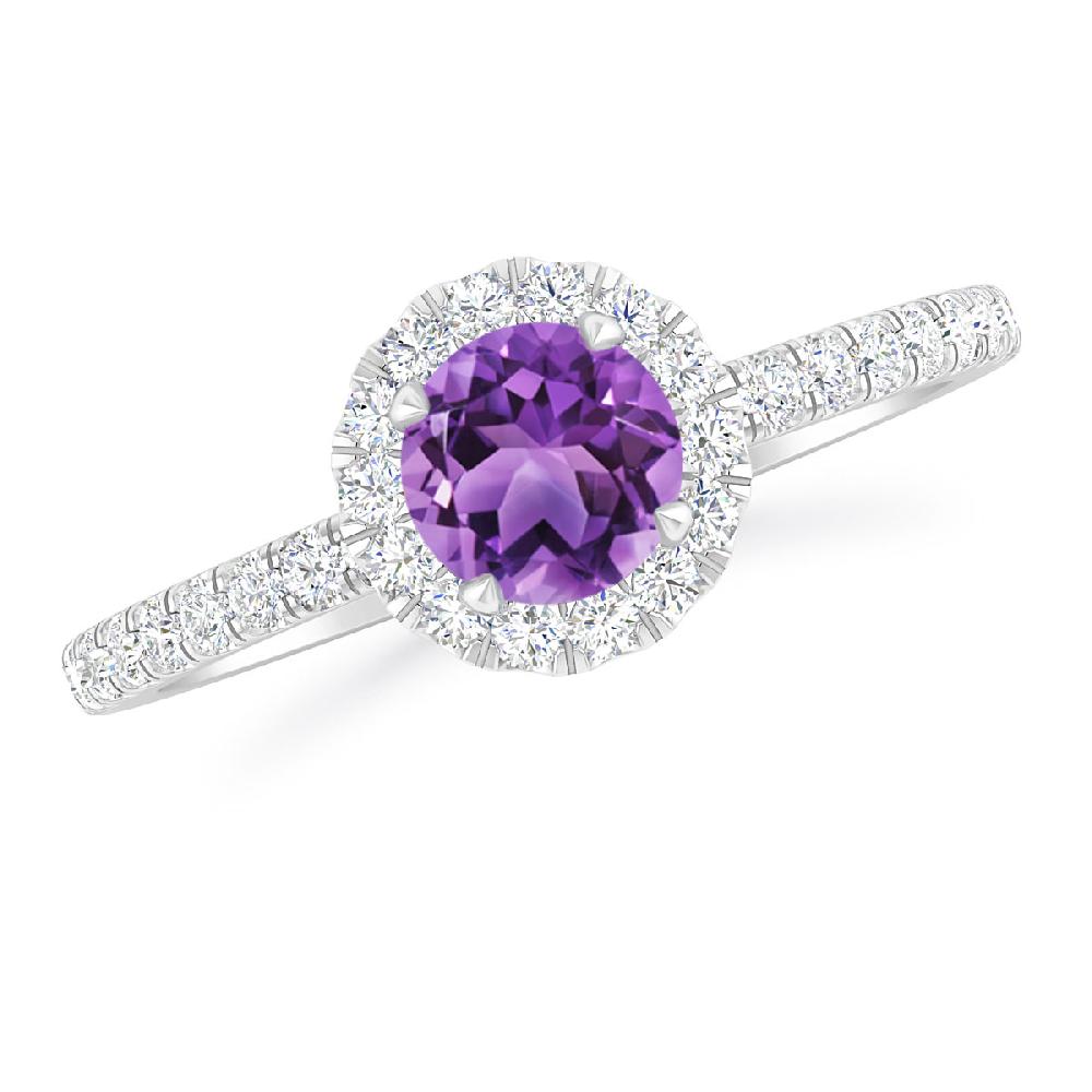 White Gold - Amethyst