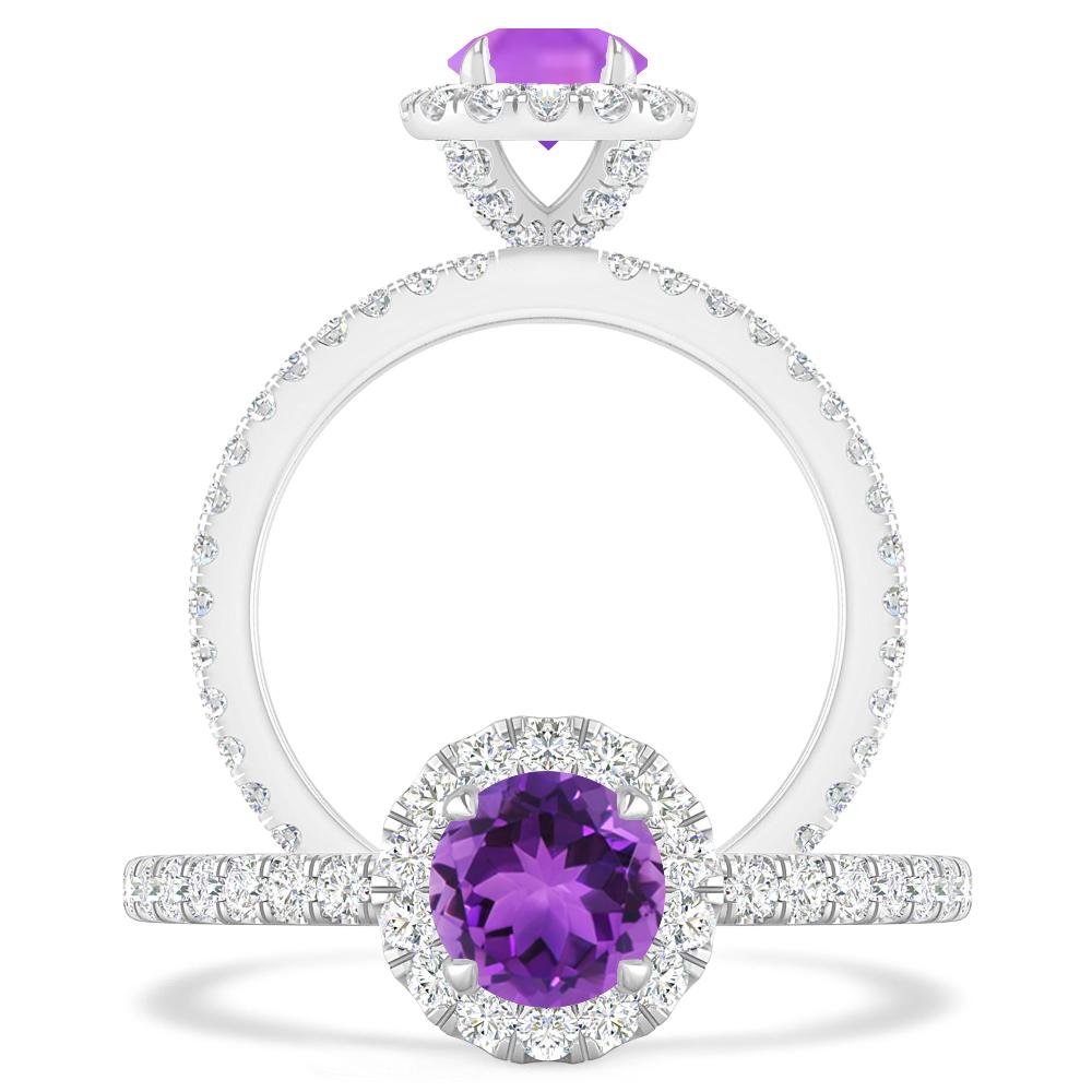 White Gold - Amethyst