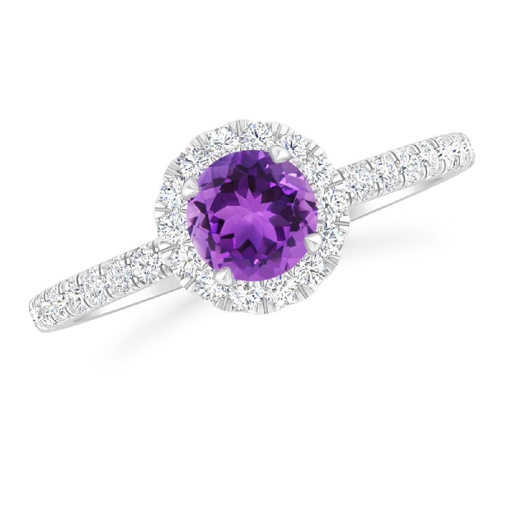 White Gold - Amethyst