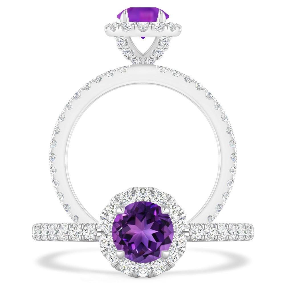 White Gold - Amethyst