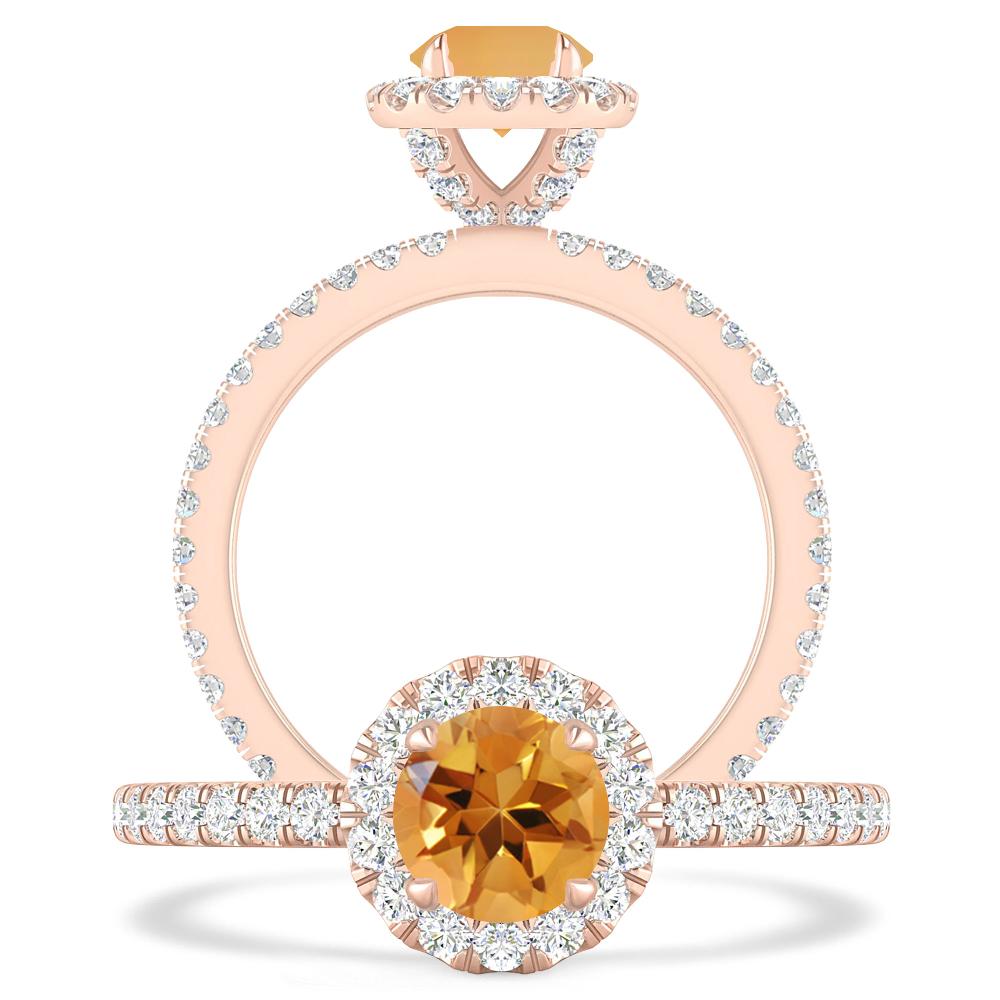 Rose Gold - Citrine